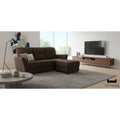 3 Seater Faux Leather Sofa with Ottoman Stool - 3 Seater Couch Foot Stool Grandeur Furnishings