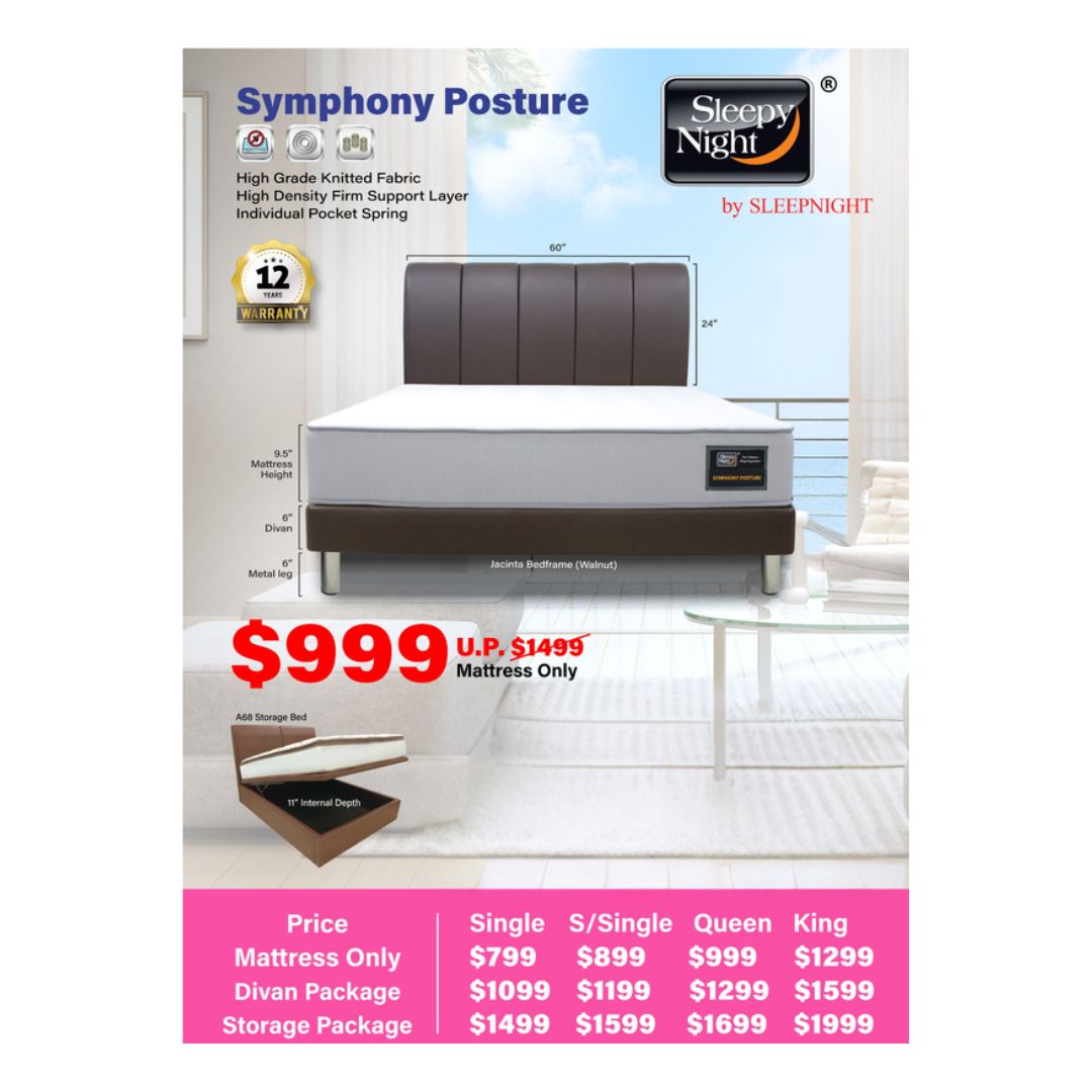 Sleepy Night Symphony Posture Firm Pocket Spring Mattress
