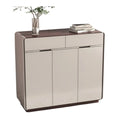 Shoe Cabinet with Wood Veneer Top Grandeur Furnishings
