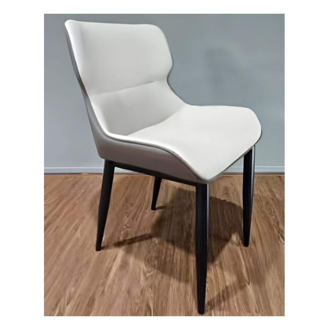 Luxury Pandora White Sintered Stone Top Dining Table Set with Stylish Black Or Beige