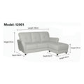 3 Seater Faux Leather Sofa with Ottoman Stool - 3 Seater Couch Foot Stool Grandeur Furnishings