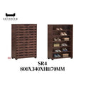 Modern Wooden Shoe Cabinet – Stylish and Spacious Storage Shoe Rack (6 Sizes) Grandeur Furnishings