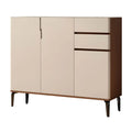 Modern Shoe Cabinet with Microcrystalline Glass Top in Multiple Sizes Grandeur Furnishings