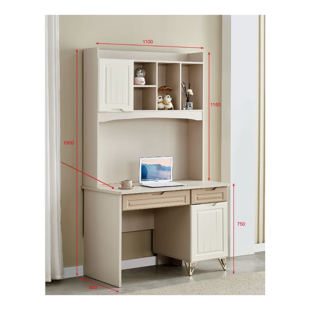 Study Table with Scratch-Resistant Finish Laptop Desk Available in 3 Sizes