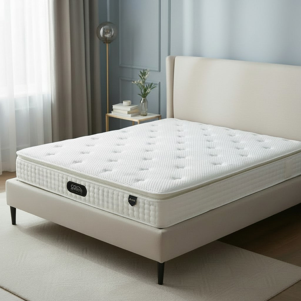 Snoova NeuroTech Mattress 100% Natural Latex, 7-Zone Pocket Spring & Smart Massage System Grandeur Furnishings