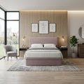 Modern Upholstered Microfiber Storage Bed Frame – Single, Super Single, Queen & King | Pet-Friendly Grandeur Furnishings