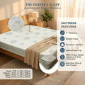 Novelle Fabric Bed Frame with Grid Tufted Dual Panel Grandeur Furnishings