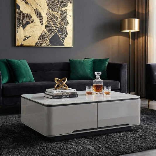 Elegant Stone Top Coffee Tables for Modern Living Rooms