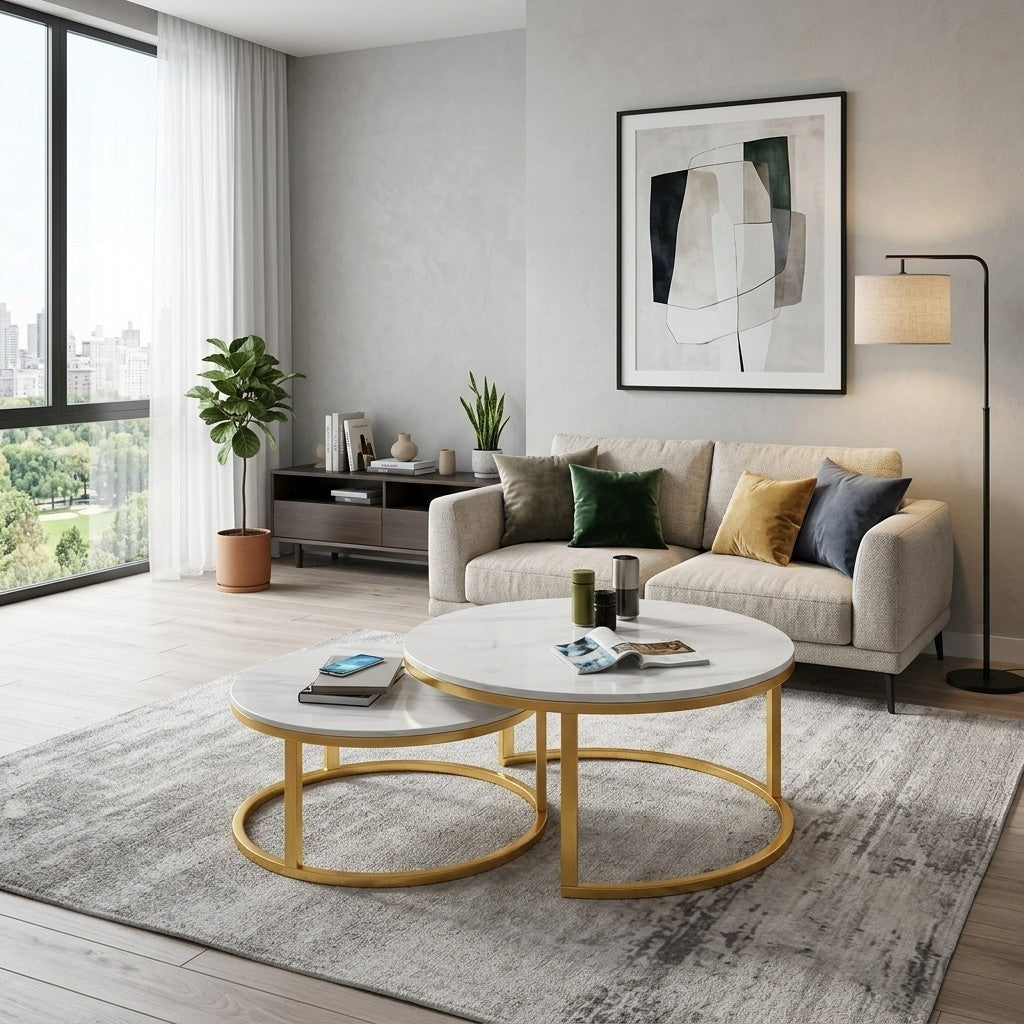 Chic Coffee Tables with Stylish Finishes for Modern Homes