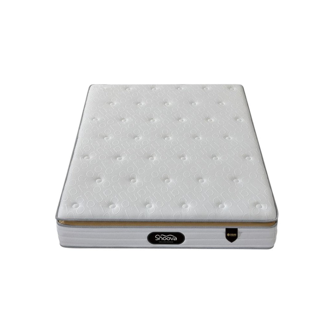 Snoova Deluxe pillow-top mattress in a bedroom setting
