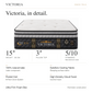 Vanzio Italia Victoria 15-Inch Latex Pocket Spring Mattress Grandeur Furnishings
