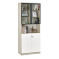 Modern Modular Book Cabinet & Office Storage Bookcase | Lockable Doors & Adjustable Shelves Grandeur Furnishings