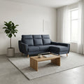 FREYA Premium Fabric Sofa | Modern Living Room Couch & L-Shape Stool Set Grandeur Furnishings