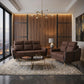 FREYA Premium Fabric Sofa | Modern Living Room Couch & L-Shape Stool Set