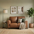 Arivo Luxury Half Leather Sofa | Modern Living Room Couch (1 / 2 / 3 Seater) Grandeur Furnishings
