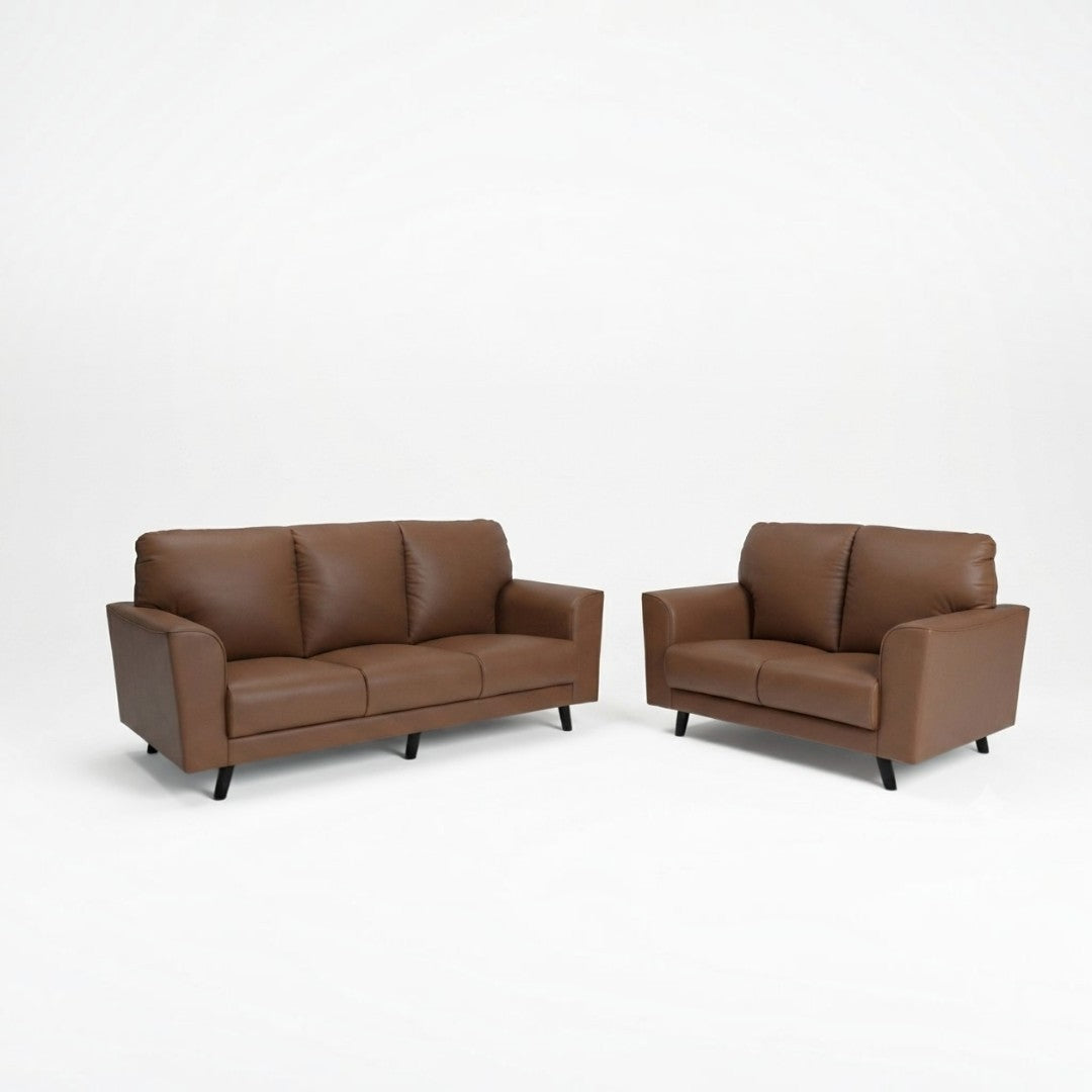 Arivo Luxury Half Leather Sofa | Modern Living Room Couch (1 / 2 / 3 Seater) Grandeur Furnishings