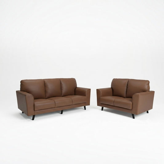 Arivo Luxury Half Leather Sofa | Modern Living Room Couch (1 / 2 / 3 Seater) Grandeur Furnishings