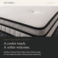 Vanzio Italia Victoria 15-Inch Latex Pocket Spring Mattress Grandeur Furnishings