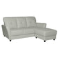 Elegant 3 Seater Sofa with Ottoman Foot Stool