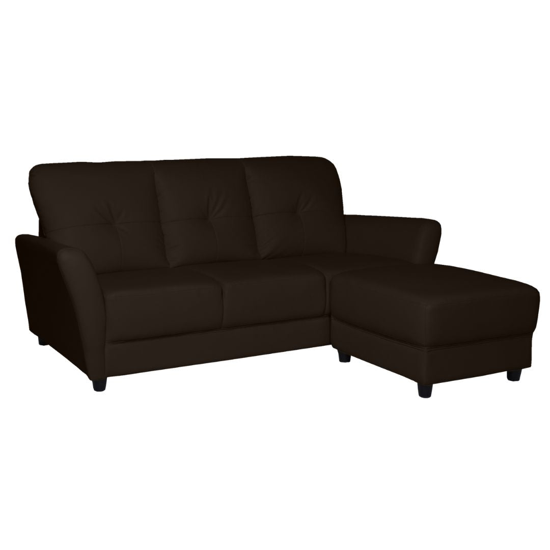 Elegant 3 Seater Sofa with Ottoman Foot Stool
