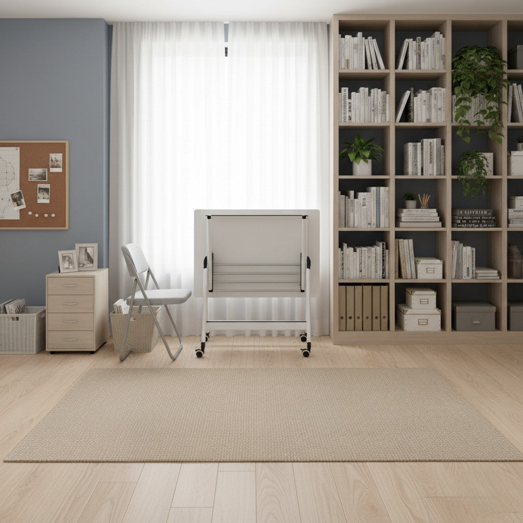 Foldable Study Table with Wheels