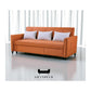 Pet-Friendly Orange Sofa Bed