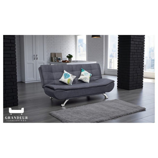 Multi-Functional Sofa Bed with Stylish Fabric Upholstery