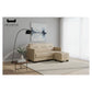 Modern 3 Seater Sofa with Ottoman Foot Stool