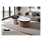 Modern Microcrystalline Stone Coffee Table with 4 Stools