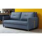 Versatile Sofa Bed with Gold Accents – Available in Blue, Teal, and Grey