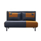 Two-Tone Fabric Sofa Bed with Pillows
