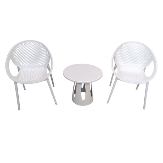 Modern Outdoor Chair and Table Set – Available in White & Black