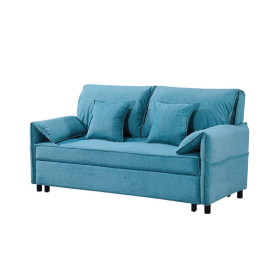 Pet-Friendly Fabric Sofa Bed – Available in Teal & Orange