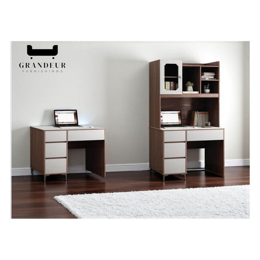 Modern Study Table with Microcrystalline Stone Top - Available in Multiple Sizes