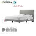 Orlena Fabric Divan Bed Frame Grandeur Furnishings