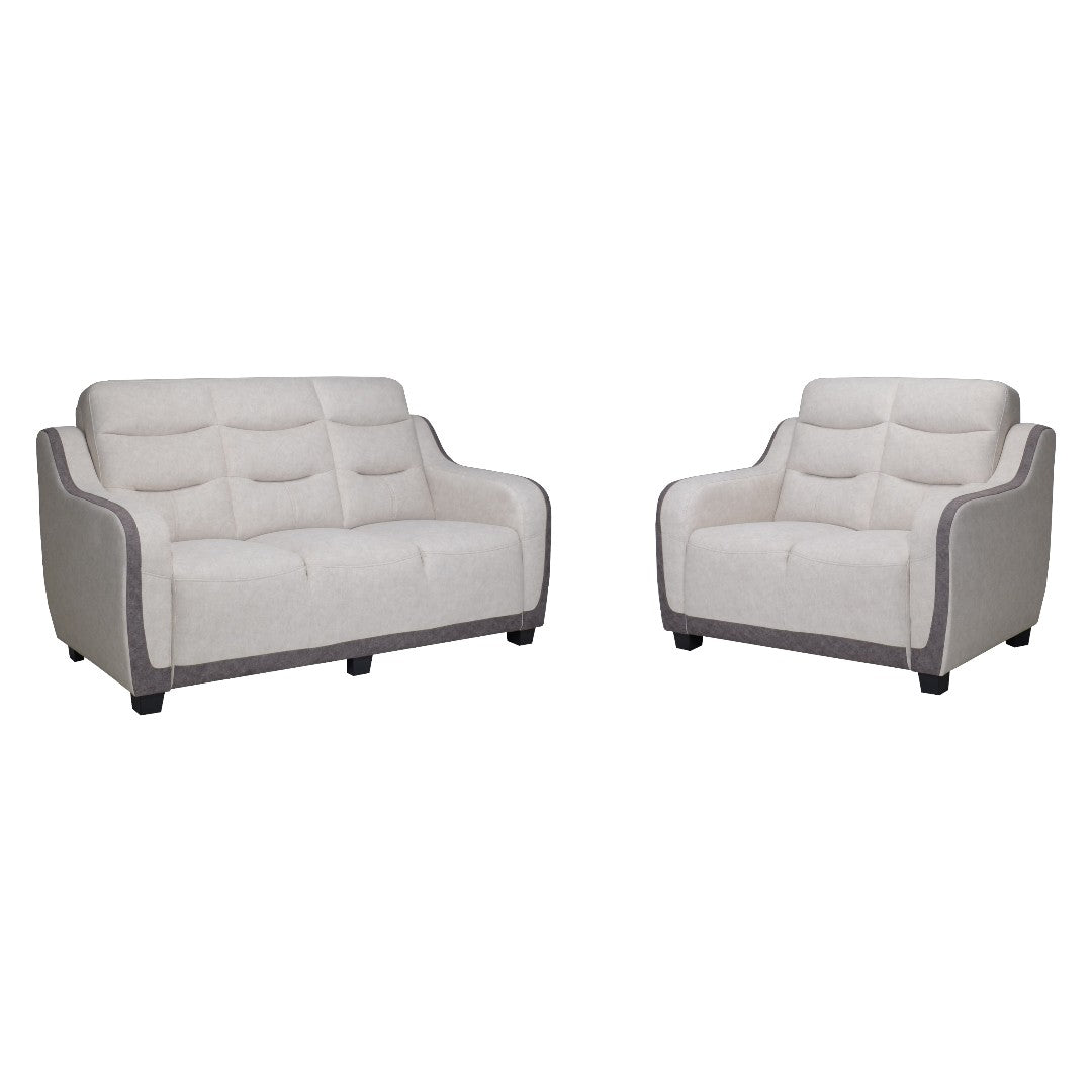 Lusso Modern 1, 2, 3 Seater Sofa | Premium Two-Tone Tufted Couch