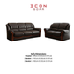 ICON Half Leather Sofa Set | Premium 1, 2, 3 Seater Luxury Living Room Couch