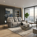 Cove Premium Fabric Recliner Sofa Set | Manual Reclining Living Room Couch (1, 2, & 3 Seater Options) Grandeur Furnishings