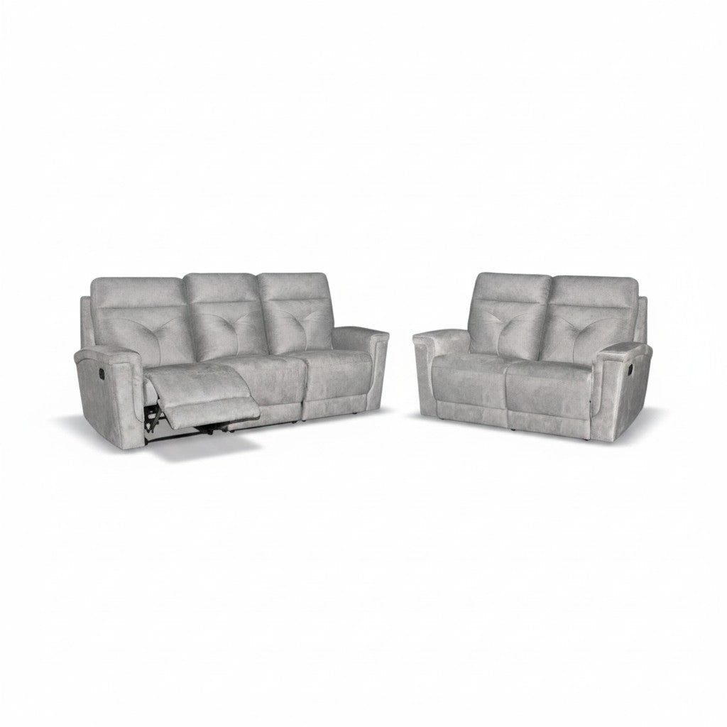 Cove Premium Fabric Recliner Sofa Set | Manual Reclining Living Room Couch (1, 2, & 3 Seater Options) Grandeur Furnishings