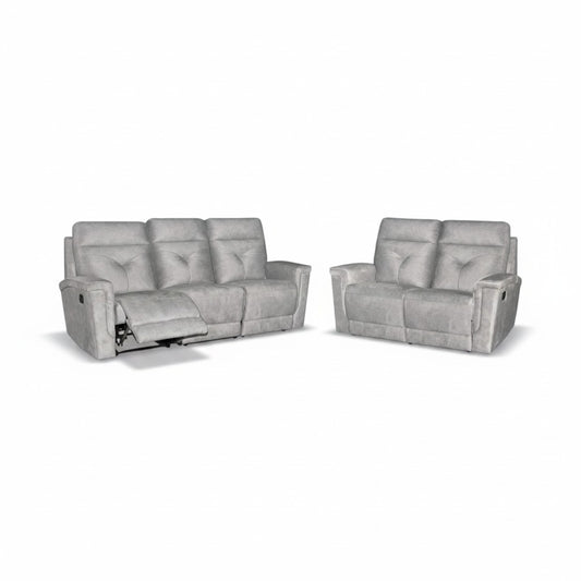 Cove Premium Fabric Recliner Sofa Set | Manual Reclining Living Room Couch (1, 2, & 3 Seater Options) Grandeur Furnishings