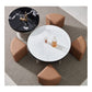 Modern Microcrystalline Stone Coffee Table with 4 Stools