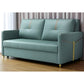 Versatile Sofa Bed with Gold Accents – Available in Blue, Teal, and Grey