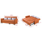 Pet-Friendly Orange Sofa Bed