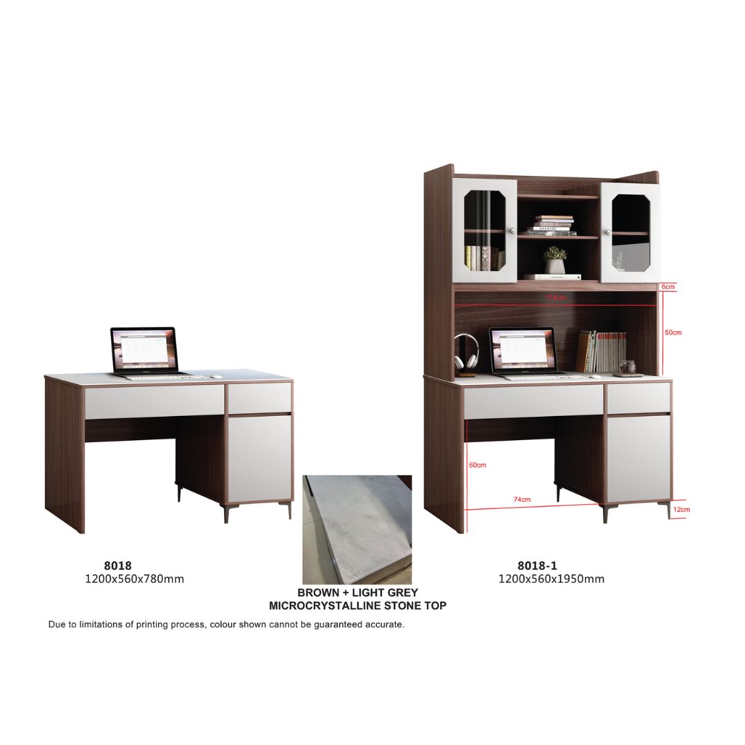 Modern Study Table with Microcrystalline Stone Top - Available in Multiple Sizes