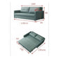 Versatile Sofa Bed with Gold Accents – Available in Blue, Teal, and Grey