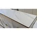 Elegant Shoe Cabinet with Sintered Stone Top Grandeur Furnishings