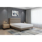 Modern Divan Bed with 8-Inch Foam Mattress | PU Leather Upholstered Bed Frame and Mattress Set