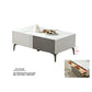 Microcrystalline Glass Coffee Table with Storage Grandeur Furnishings