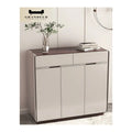 Shoe Cabinet with Wood Veneer Top Grandeur Furnishings