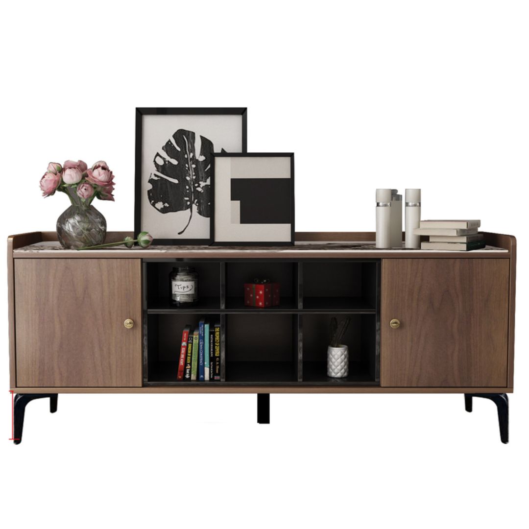 Sleek Modern TV Console (2 Options) – 1600mm, Stylish Storage with Walnut or Grey Finish